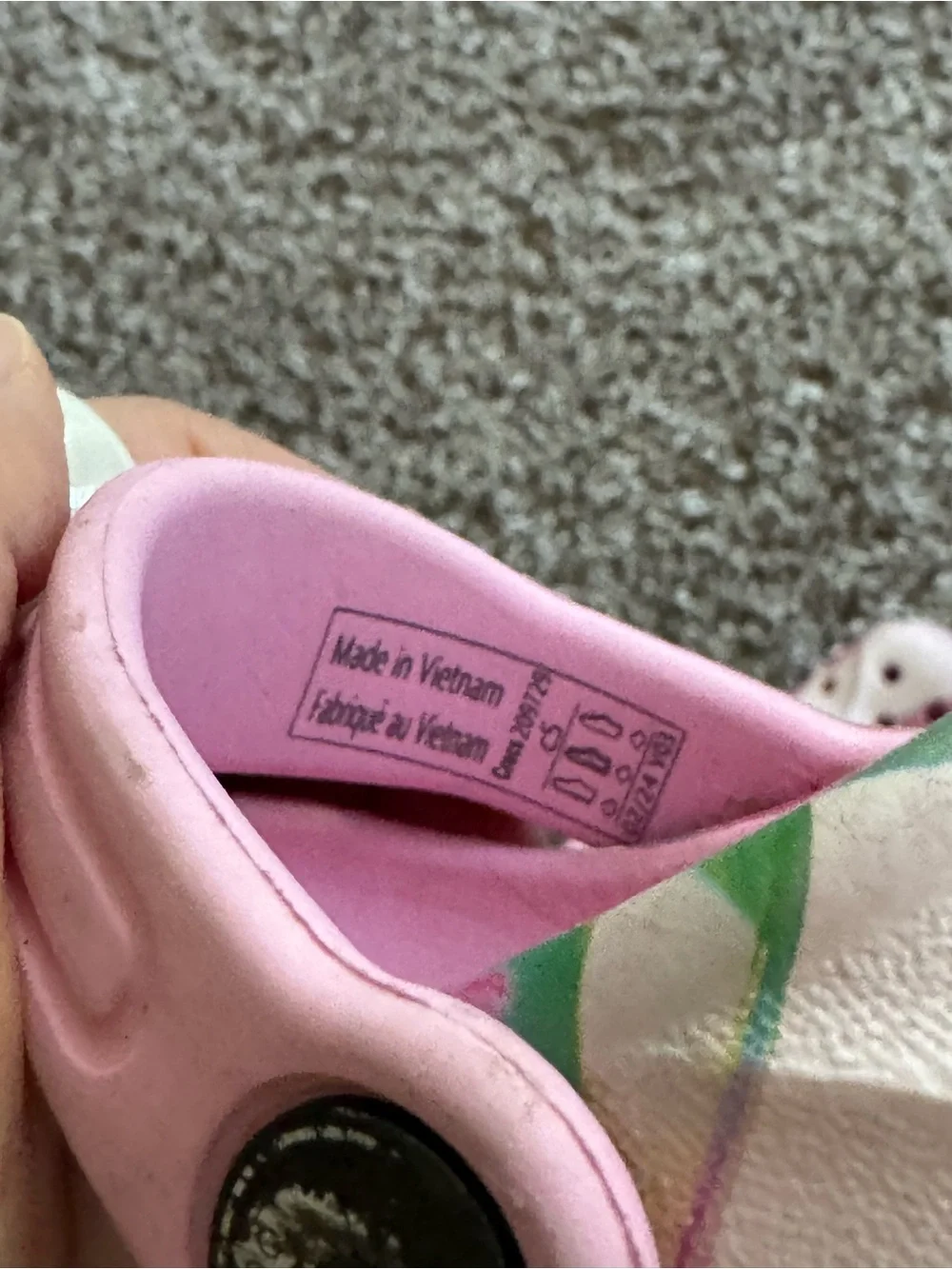 Crocs Kids Classic Clog Floral Pink – Size C5